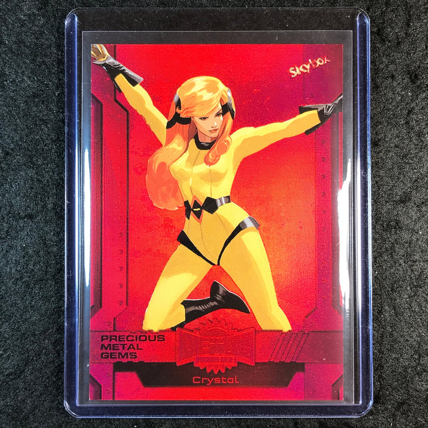 2024 Marvel Metal Universe Avengers CRYSTAL Precious Metal Gems Red 51/100 #166