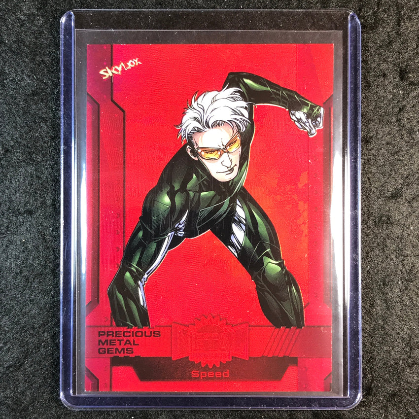 2024 Marvel Metal Universe Avengers SPEED Precious Metal Gems Red 63/100 #167