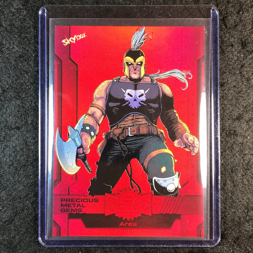 2024 Marvel Metal Universe Avengers ARES Precious Metal Gems Red 82/100 #169