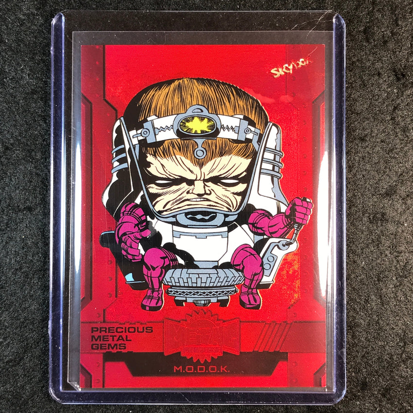 2024 Marvel Metal Universe Avengers M.O.D.O.K. Precious Metal Gems Red 42/100