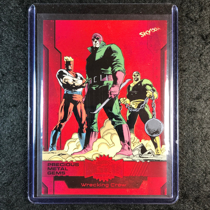 2024 Marvel Metal Universe Avengers WRECKING CREW Precious Metal Gems Red 44/100