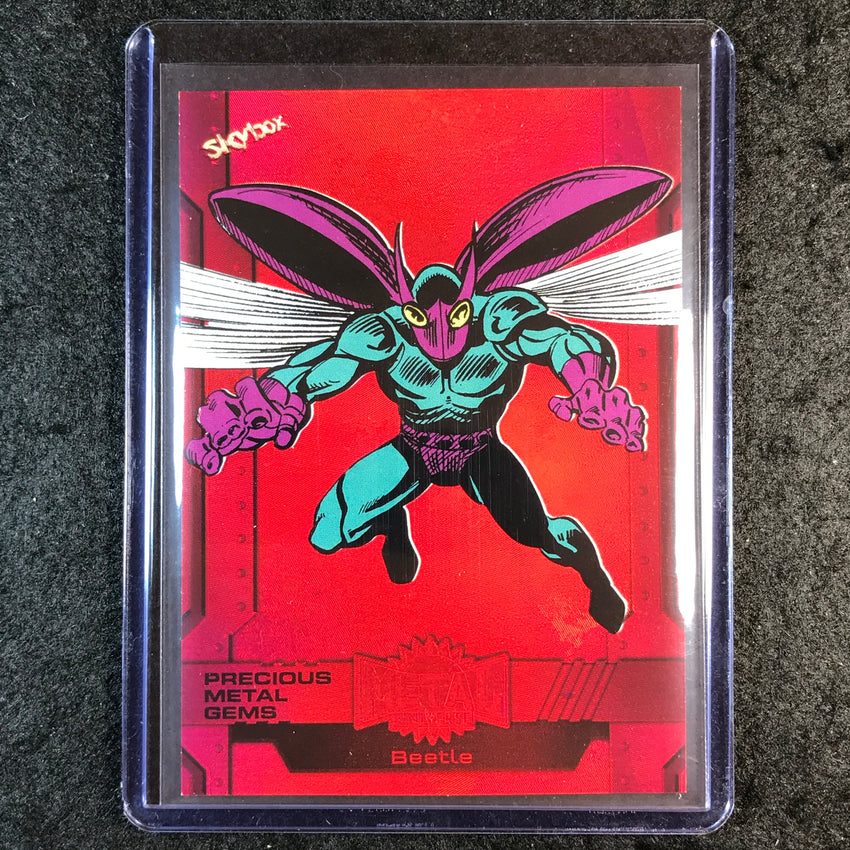 2024 Marvel Metal Universe Avengers BEETLE Precious Metal Gems Red 3/100 #192