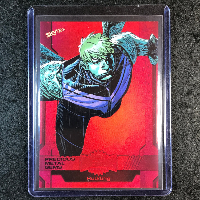 2024 Marvel Metal Universe Avengers HULKLING Precious Metal Gems Red 86/100 #199