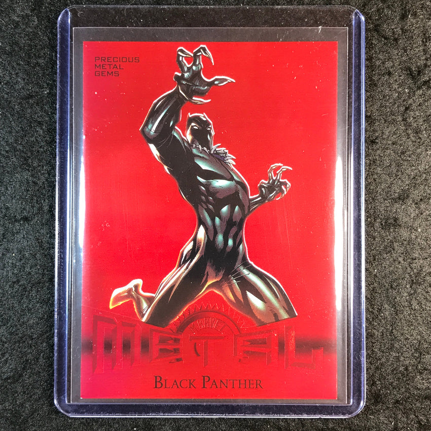 2024 Metal Universe Avengers BLACK PANTHER Retro Precious Metal Gems Red 83/100