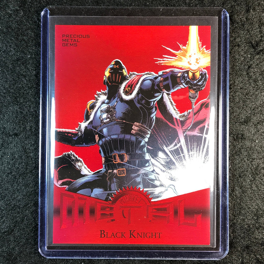 2024 Metal Universe Avengers BLACK KNIGHT Retro Precious Metal Gems Red 63/100