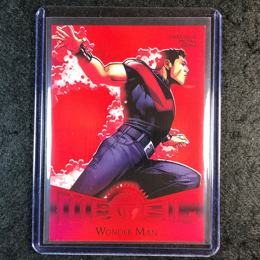 2024 Marvel Metal Universe Avengers WONDER MAN Retro Precious Metal Gem Red /100