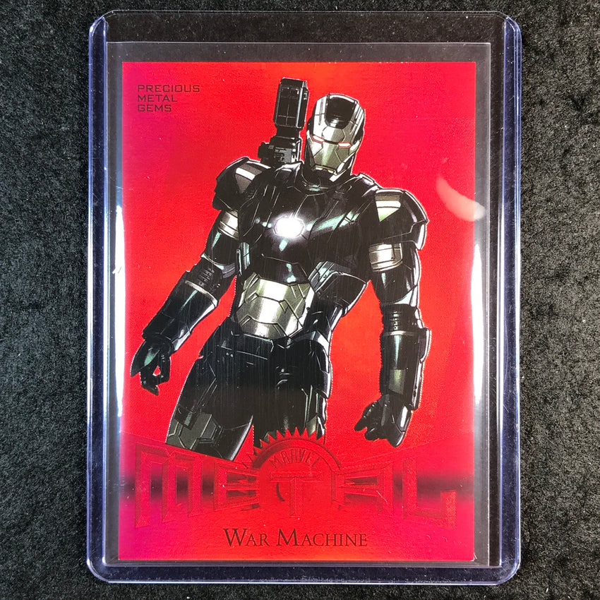 2024 Metal Universe Avengers WAR MACHINE Retro Precious Metal Gems Red 23/100