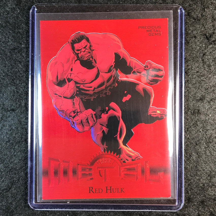 2024 Marvel Metal Universe Avengers RED HULK Retro Precious Metal Gems Red /100