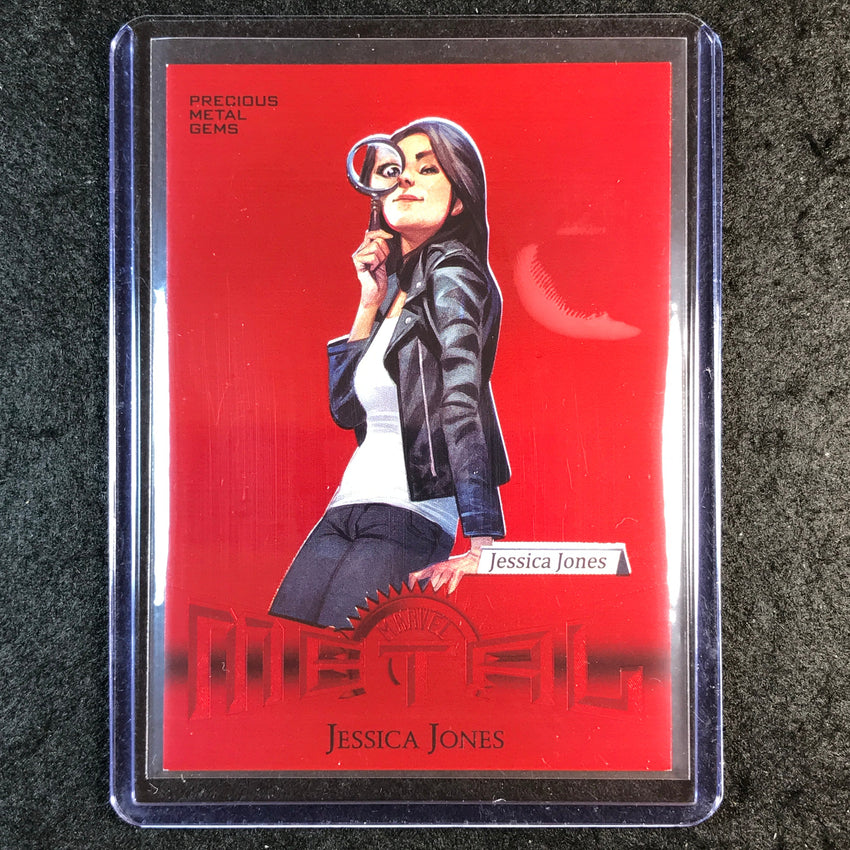 2024 Metal Universe Avengers JESSICA JONES Retro Precious Metal Gems Red 96/100