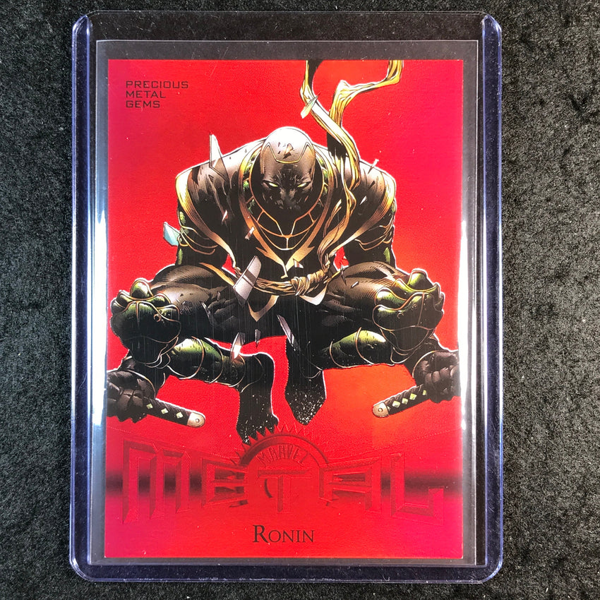 2024 Marvel Metal Universe Avengers RONIN Retro Precious Metal Gems Red 86/100