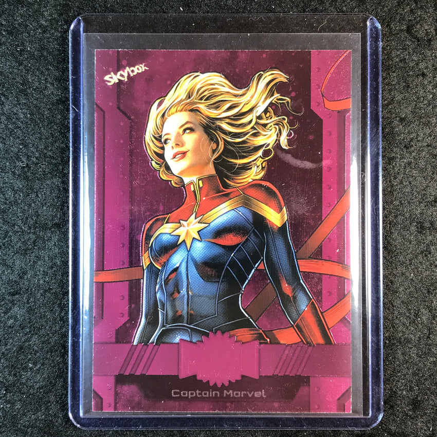 2024 Marvel Metal Universe Avengers CAPTAIN MARVEL Base Pink FX 34/75 #11