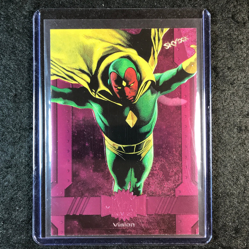 2024 Marvel Metal Universe Avengers VISION Base Pink FX 15/75 #17