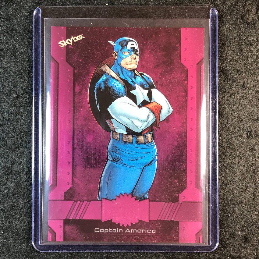 2024 Marvel Metal Universe Avengers CAPTAIN AMERICA Base Pink FX 6/75 #116