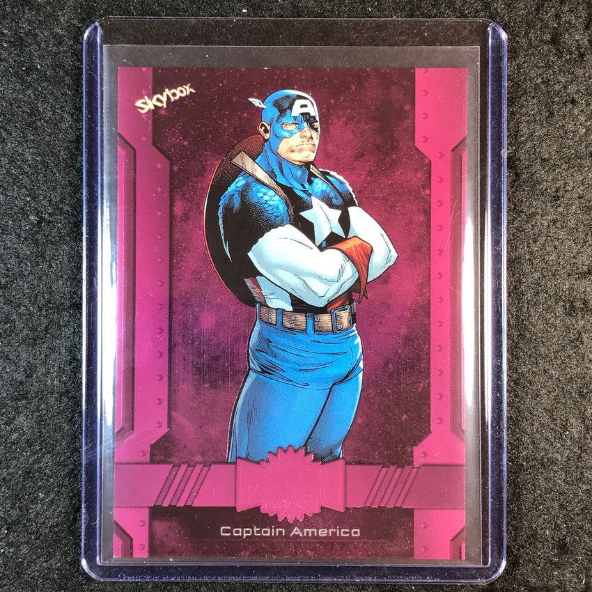 2024 Marvel Metal Universe Avengers CAPTAIN AMERICA Base Pink FX 47/75 #116