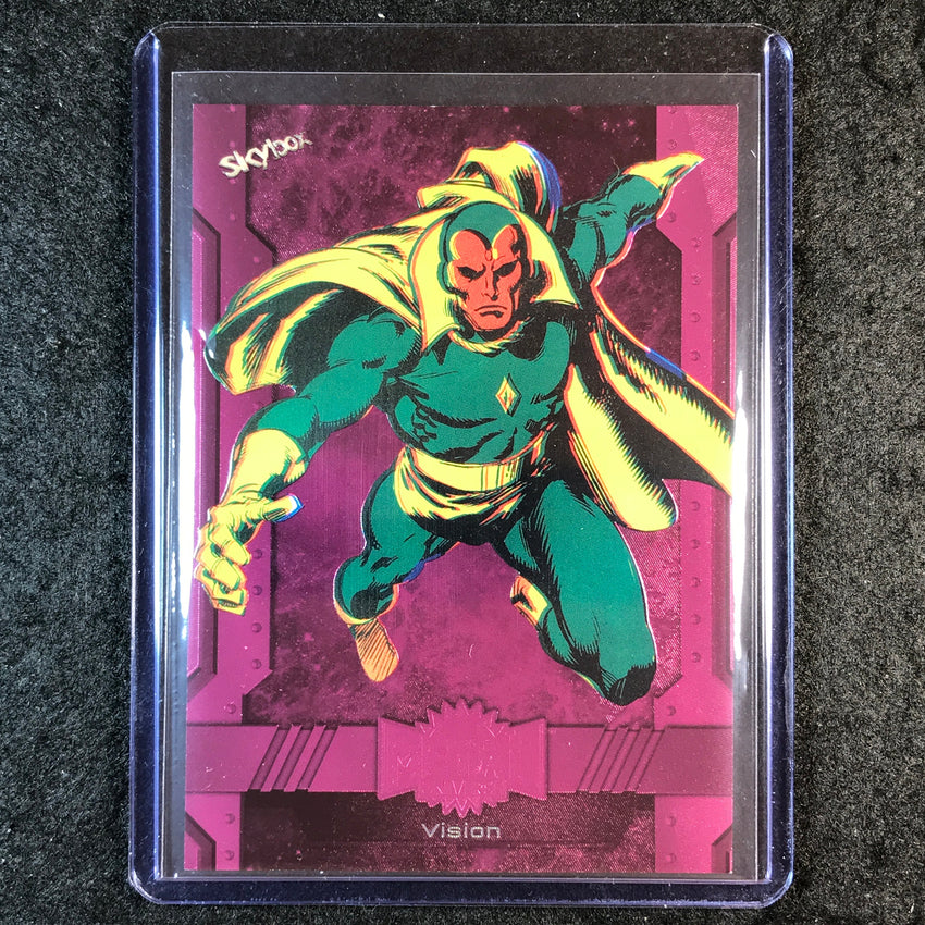 2024 Marvel Metal Universe Avengers VISION Base Pink FX 38/75 #117