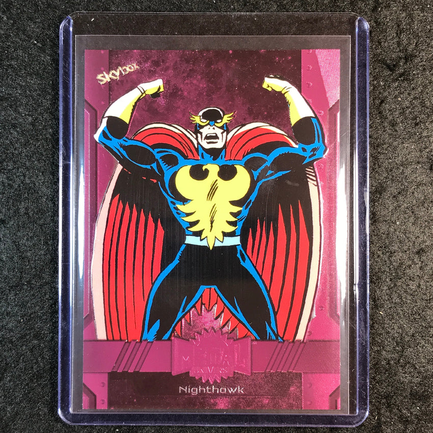 2024 Marvel Metal Universe Avengers NIGHTHAWK Base Pink FX 30/75 #163