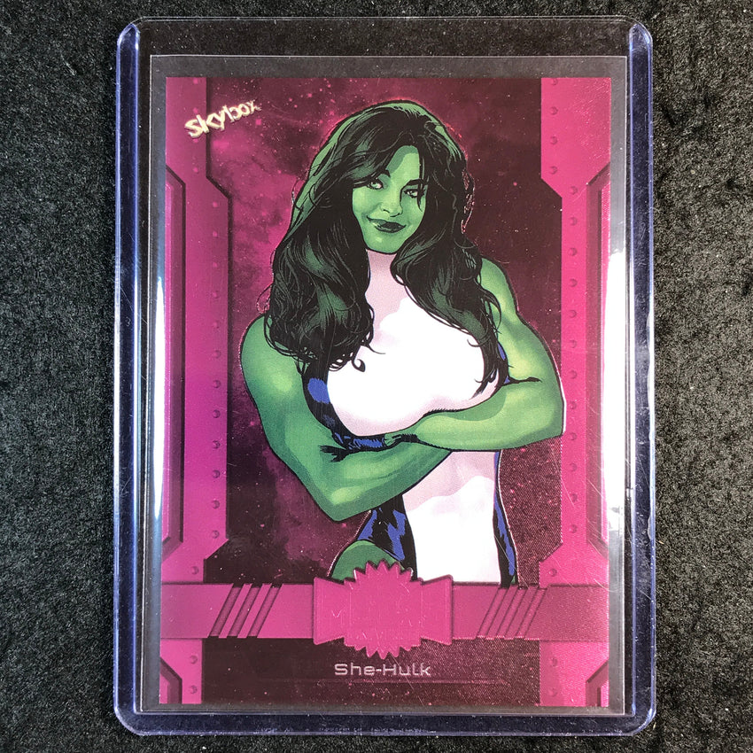 2024 Marvel Metal Universe Avengers SHE-HULK Base Pink FX 23/75 #177