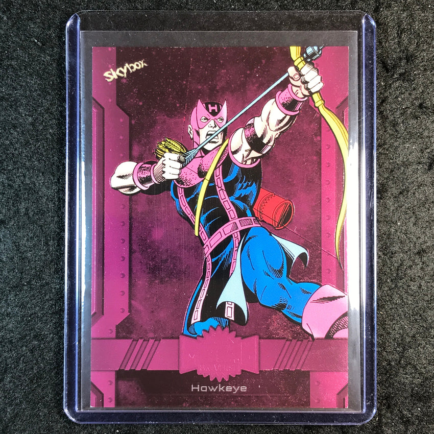 2024 Marvel Metal Universe Avengers HAWKEYE Base Pink FX 30/75 #194
