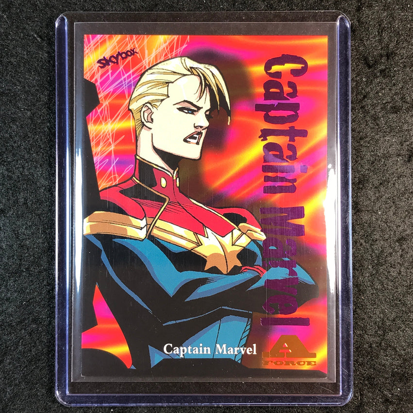 2024 Marvel Metal Universe Avengers CAPTAIN MARVEL A-Force Rave Mighty 46/63 #6