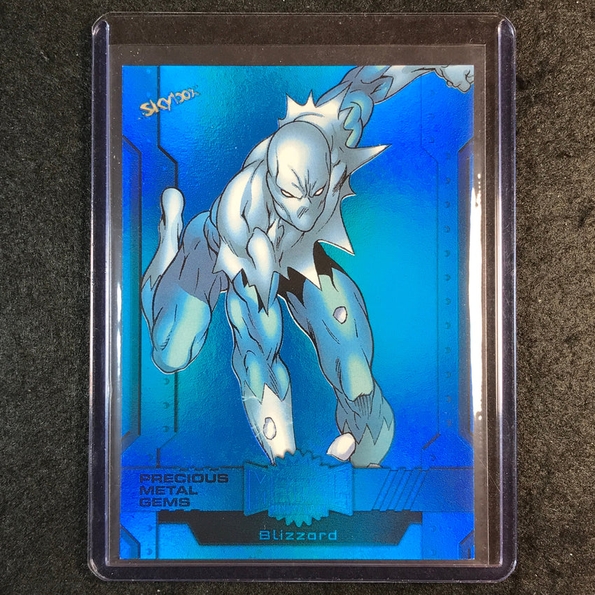 2024 Marvel Metal Universe Avengers BLIZZARD Precious Metal Gems Blue 13/50 #3