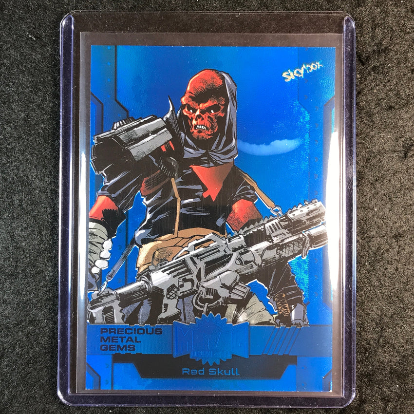 2024 Marvel Metal Universe Avengers RED SKULL Precious Metal Gems Blue 19/50 #29