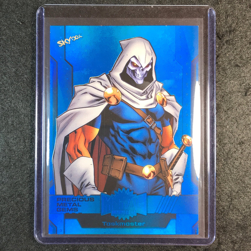 2024 Marvel Metal Universe Avengers TASKMASTER Precious Metal Gems Blue 14/50