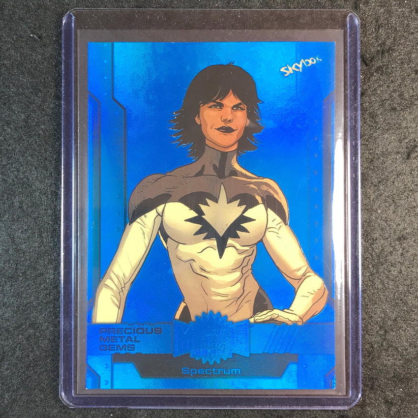 2024 Marvel Metal Universe Avengers SPECTRUM Precious Metal Gems Blue 49/50 #51
