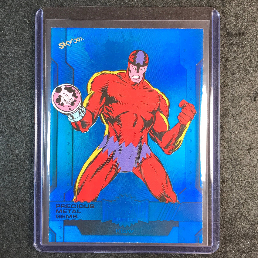 2024 Marvel Metal Universe Avengers KLAW Precious Metal Gems Blue 39/50 #102
