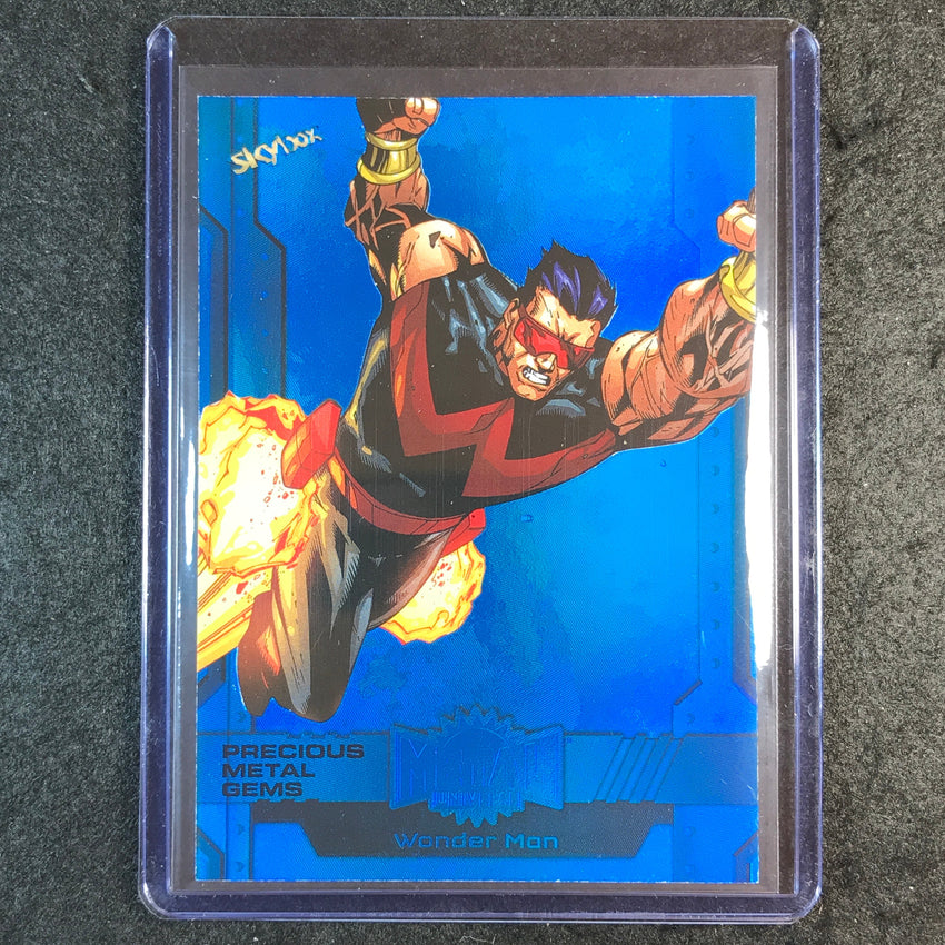 2024 Marvel Metal Universe Avengers WONDER MAN Precious Metal Gems Blue 9/50