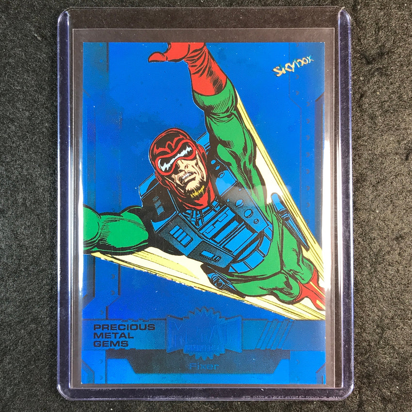 2024 Marvel Metal Universe Avengers FIXER Precious Metal Gems Blue 34/50 #136
