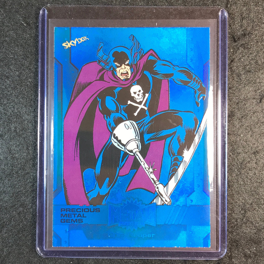 2024 Marvel Metal Universe Avengers GRIM REAPER Precious Metal Gems Blue 28/50