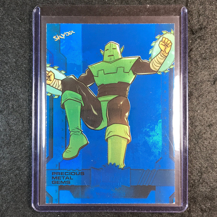2024 Marvel Metal Universe Avengers WHIRLWIND Precious Metal Gems Blue 1/50 #145