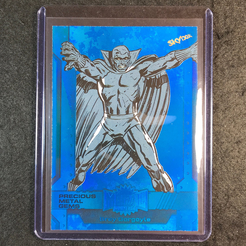 2024 Marvel Metal Universe Avengers GREY GARGOYLE Precious Metal Gems Blue 10/50