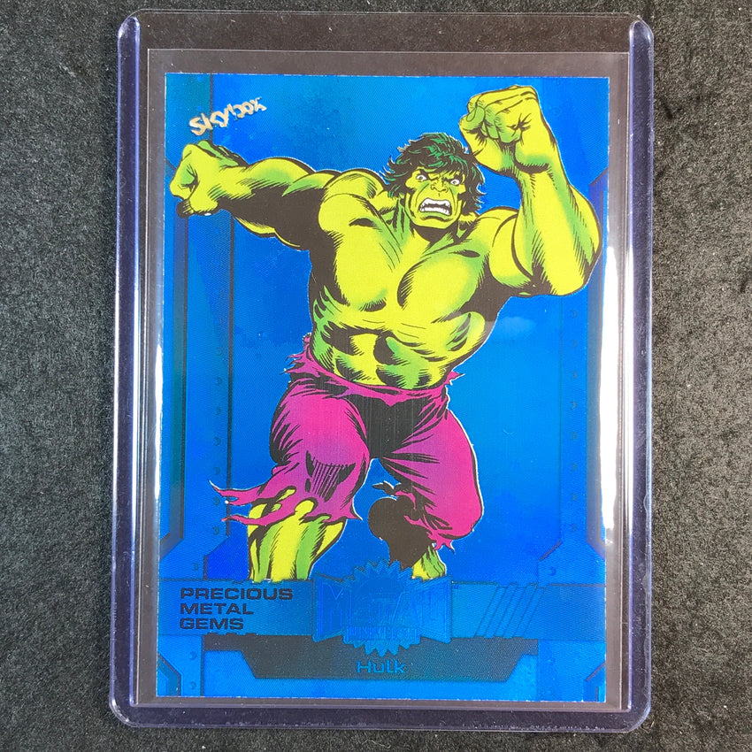 2024 Marvel Metal Universe Avengers HULK Precious Metal Gems Blue 35/50 #158
