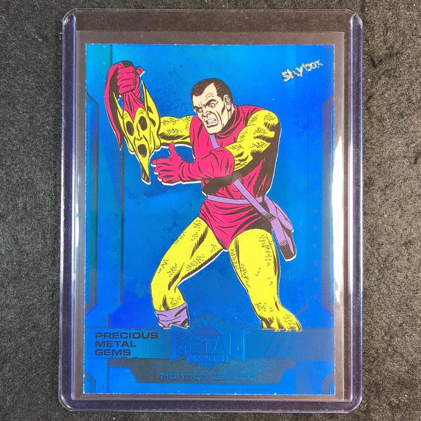 2024 Marvel Metal Universe Avengers NORMAN OSBORN Precious Metal Gems Blue 28/50