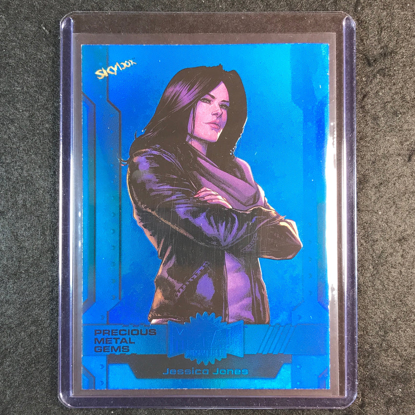 2024 Marvel Metal Universe Avengers JESSICA JONES Precious Metal Gems Blue 9/50