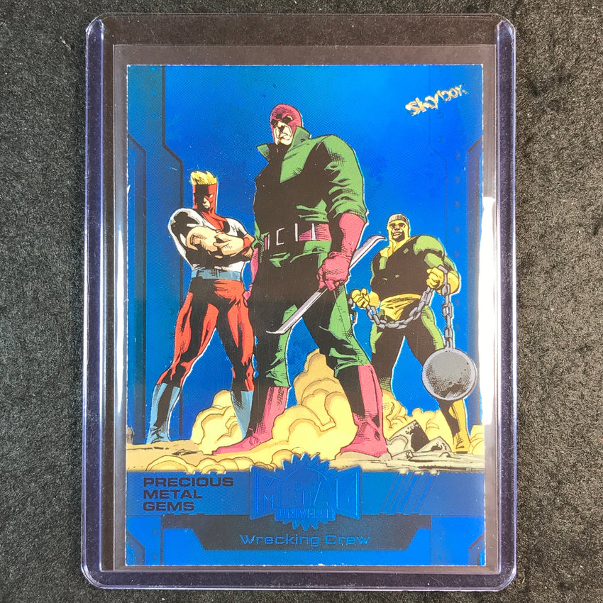 2024 Marvel Metal Universe Avengers WRECKING CREW Precious Metal Gems Blue 23/50