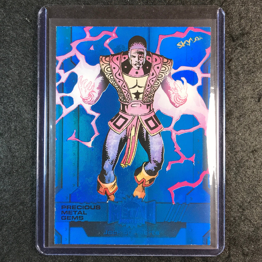 2024 Marvel Metal Universe Avengers JACK OF HEARTS Precious Metal Gems Blue /50
