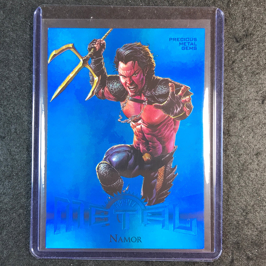 2024 Marvel Metal Universe Avengers NAMOR Retro Precious Metal Gems Blue 9/50 #8