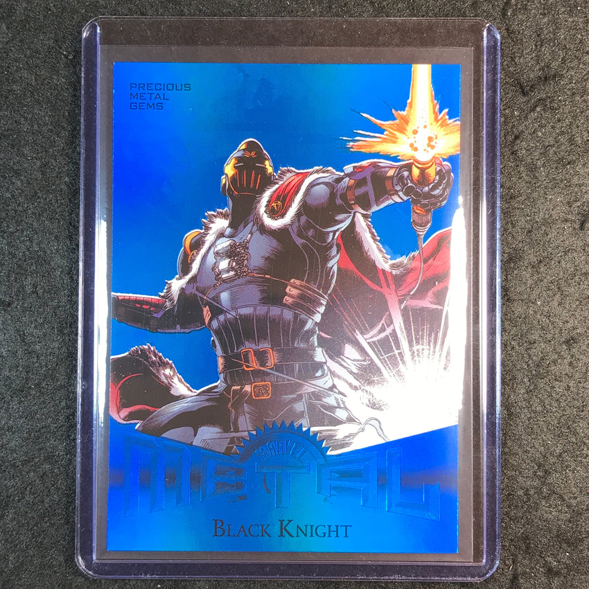 2024 Metal Universe Avengers BLACK KNIGHT Retro Precious Metal Gems Blue 47/50
