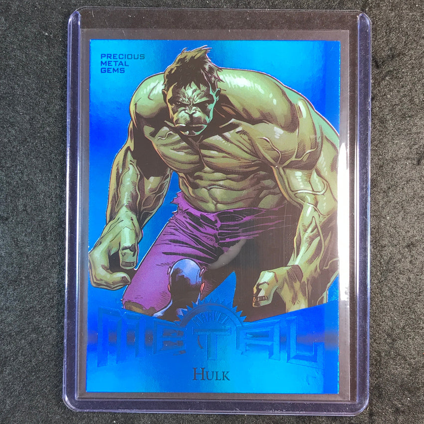2024 Marvel Metal Universe Avengers HULK Retro Precious Metal Gems Blue 41/50