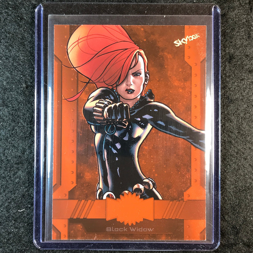 2024 Marvel Metal Universe Avengers BLACK WIDOW Orange FX 25/25 #13