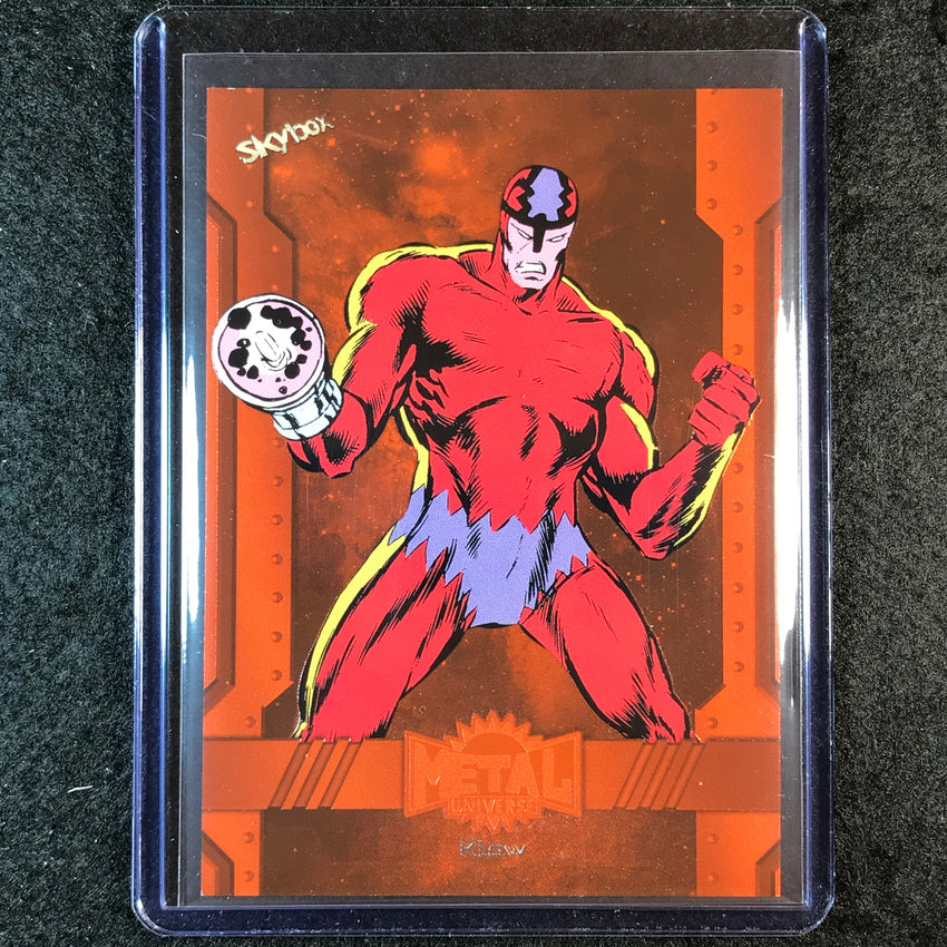 2024 Marvel Metal Universe Avengers KLAW Orange FX 11/25 #102