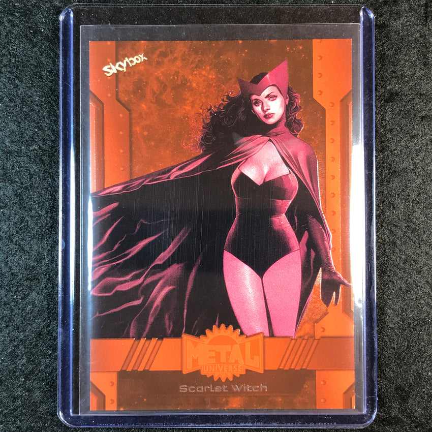 2024 Marvel Metal Universe Avengers SCARLET WITCH Orange FX 13/25 #121
