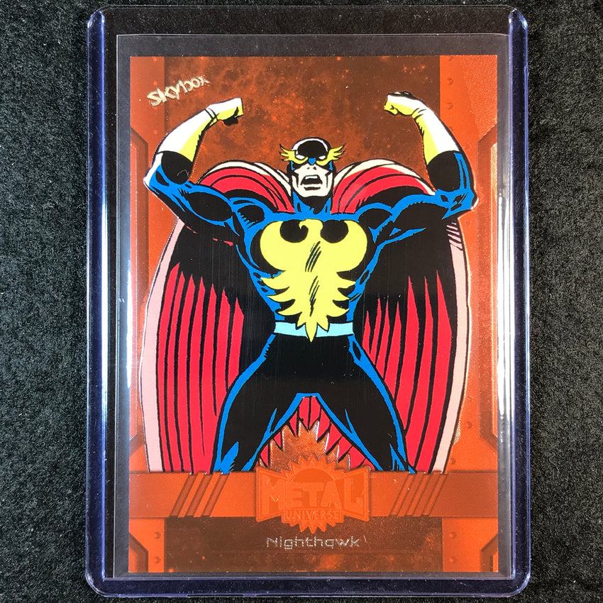 2024 Marvel Metal Universe Avengers NIGHTHAWK Orange FX 9/25 #163