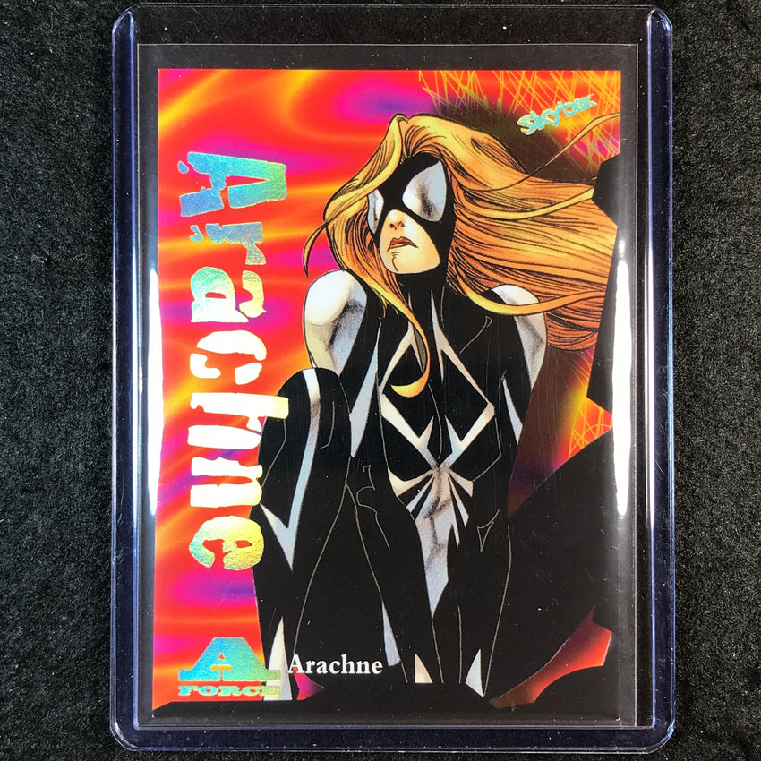 2024 Marvel Metal Universe Avengers ARACHNE A-Force Rave Gold 9/25 #28