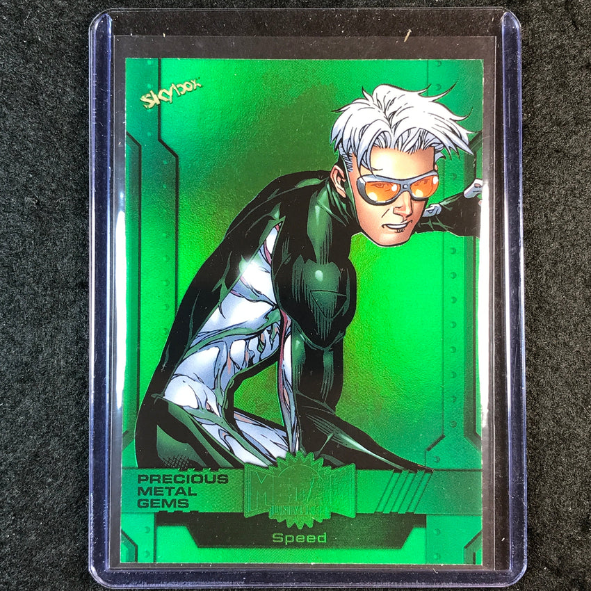 2024 Marvel Metal Universe Avengers SPEED Precious Metal Gems Green 4/10 #68