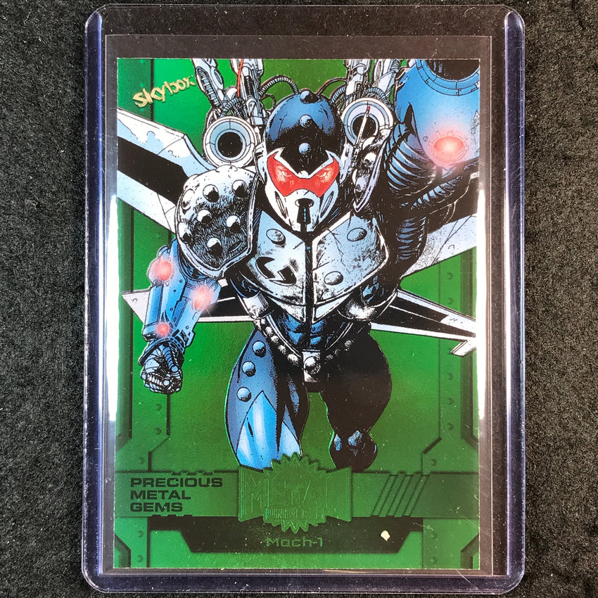 2024 Marvel Metal Universe Avengers MACH-1 Precious Metal Gems Green 1/10 #92