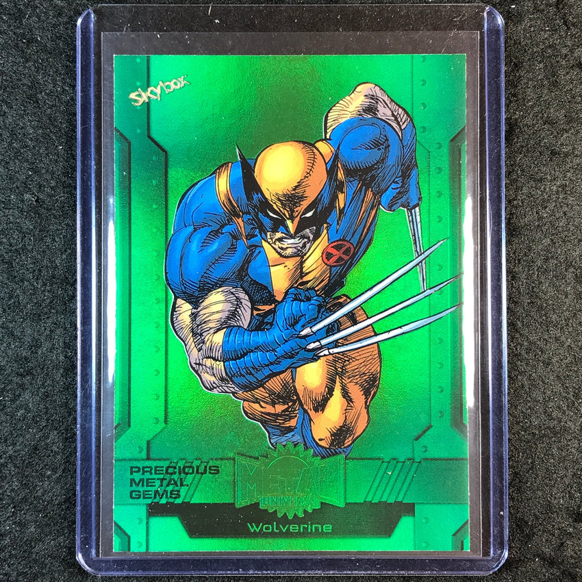 2024 Marvel Metal Universe Avengers WOLVERINE Precious Metal Gems Green 9/10 #99