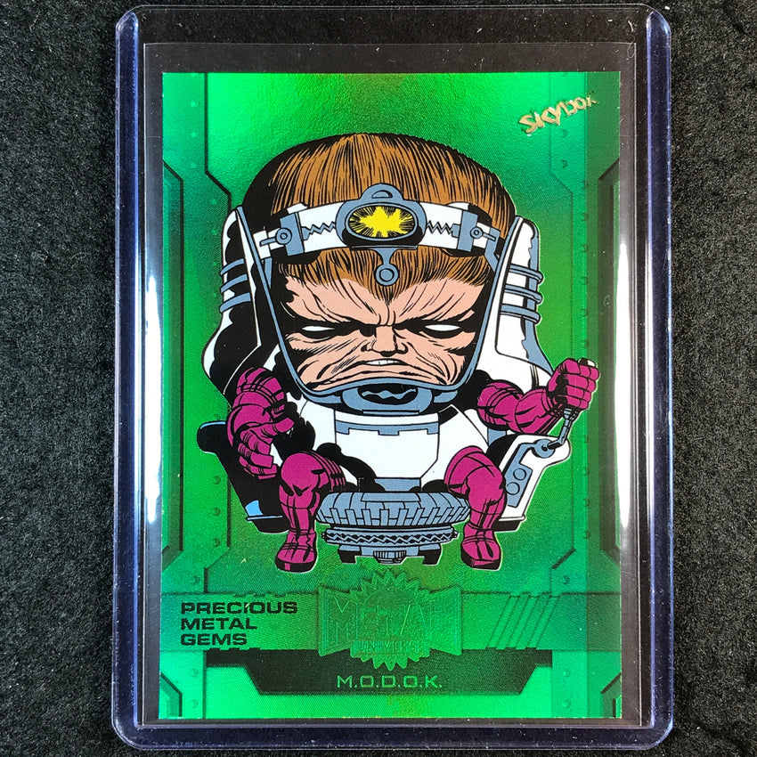 2024 Marvel Metal Universe Avengers M.O.D.O.K. Precious Metal Gems Green 6/10
